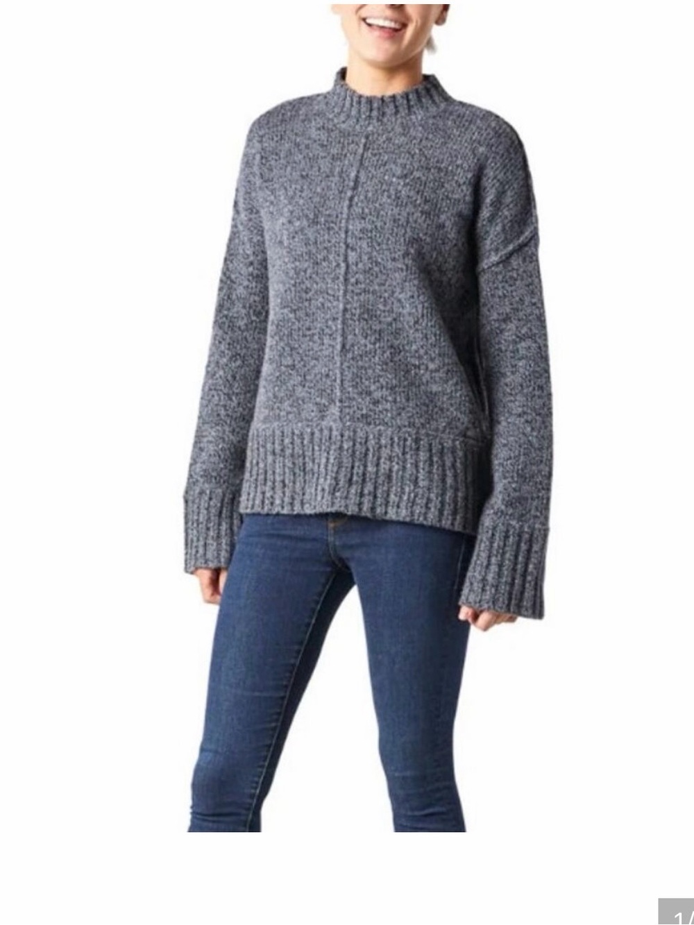 Smartwool Bell Meadow Sweater - Women's size L dark grey in GUC